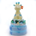 Nappy Cake Giraffe Blue